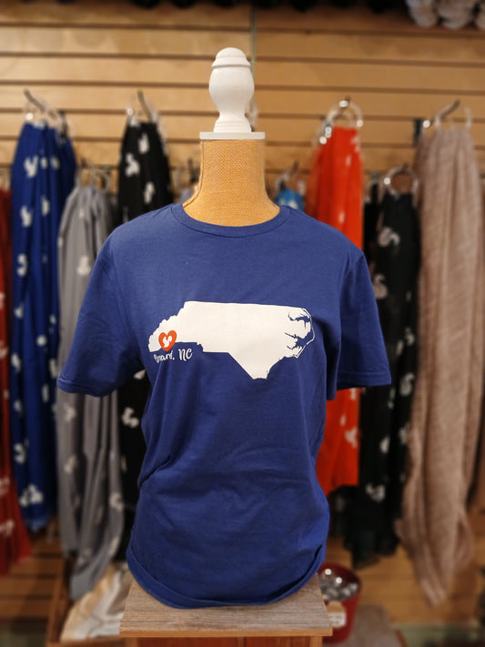 T-Shirt - Adult - Heart Brevard NC - Short Sleeve Crew Neck