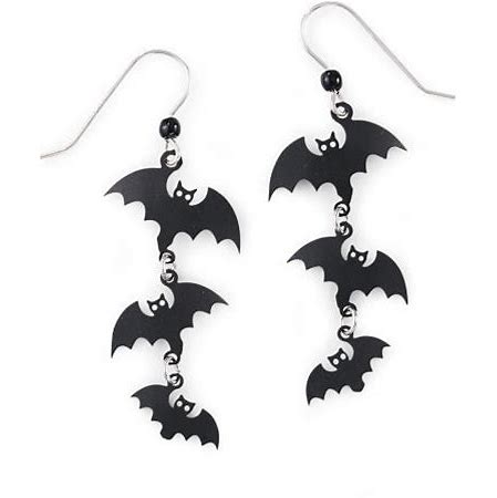 Jewelry - Earrings - 3 Bats Dangling Earrings