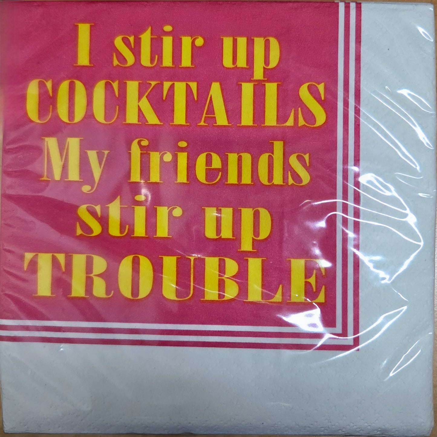 Napkins - Cocktail size for Happy Hour - Funny for Everyone