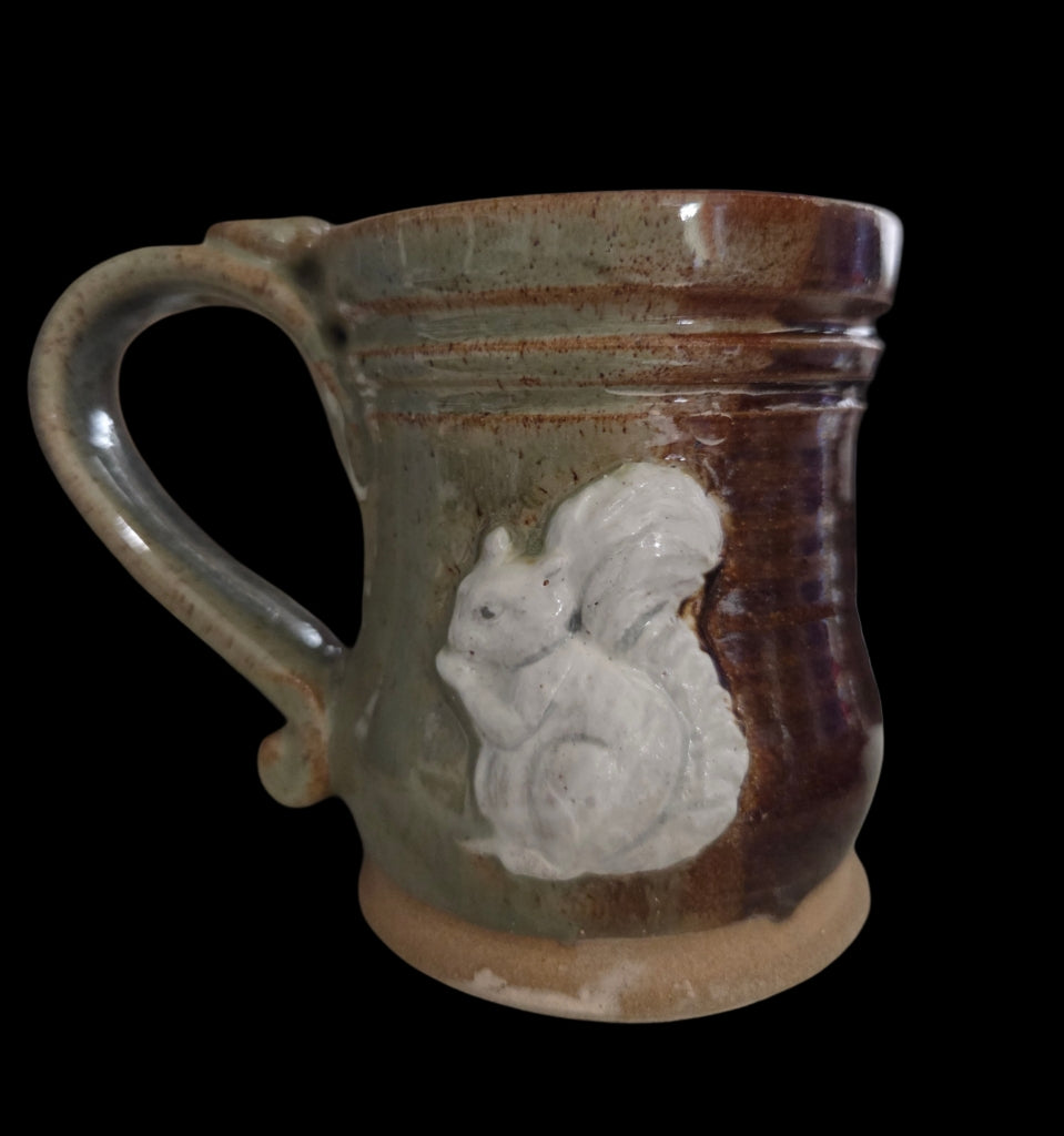 Drinkware - Handmade Mug - Handcrafted White Squirrel Pottery in 8 oz. size