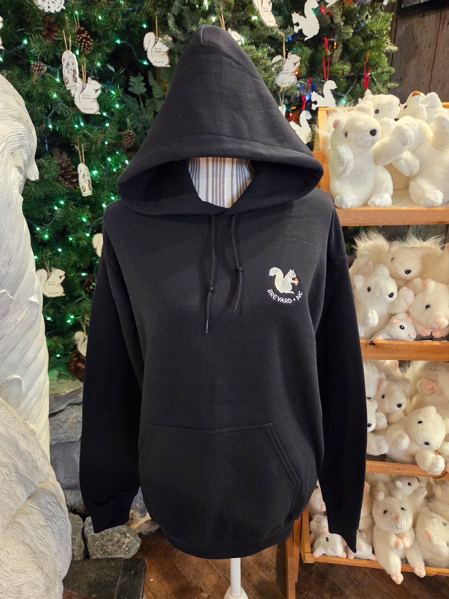 Hoodie - Adult - Embroidered Logo - Heavy Blend - No-Zip in Black and Cardinal Red