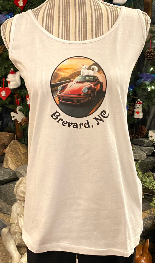 T-Shirt - Women's - Porsche - Tank Top Scoop Neck Slightly Fitted
