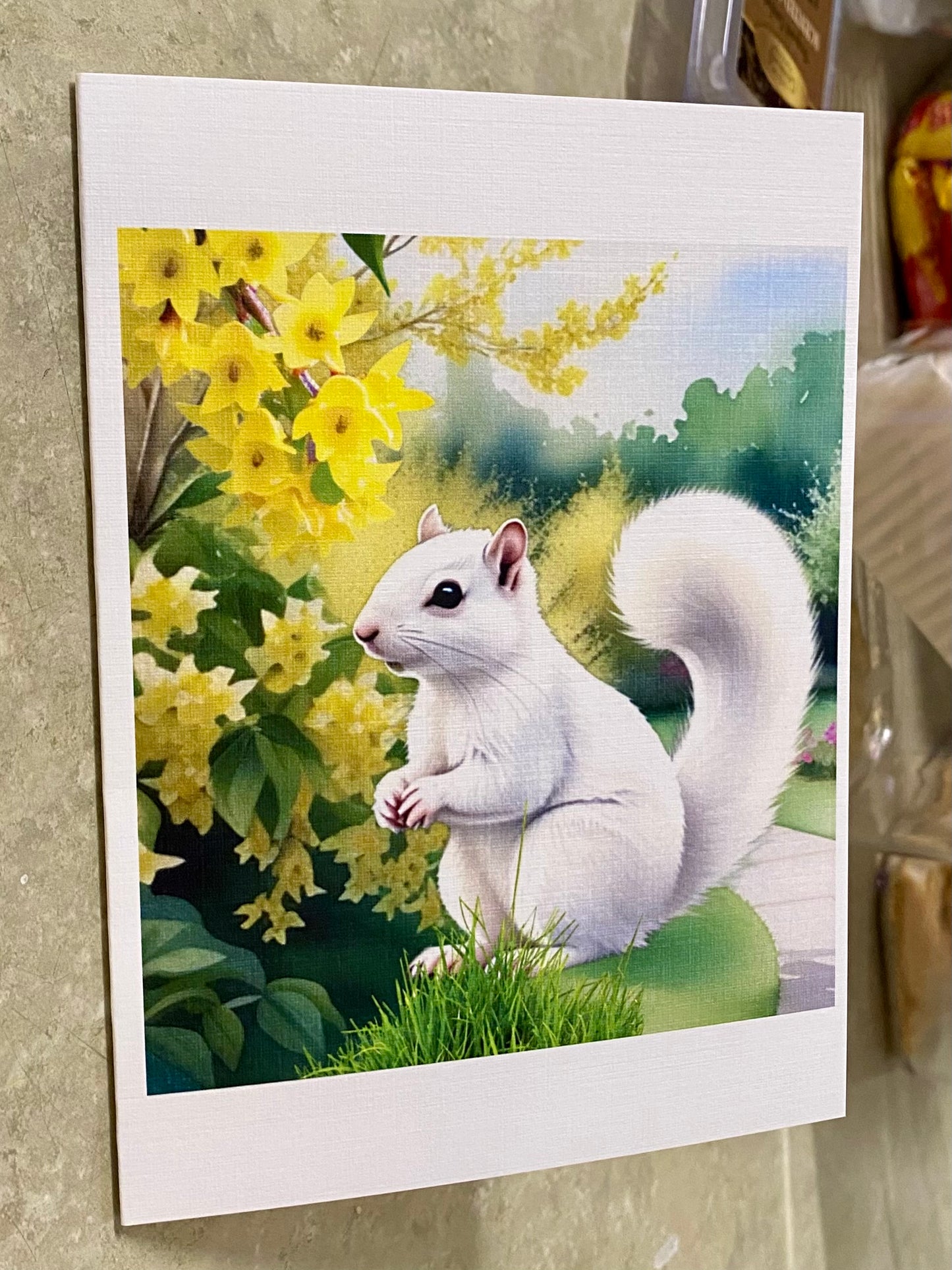 Notecards - White Squirrel Notecards by Lorraine Skala