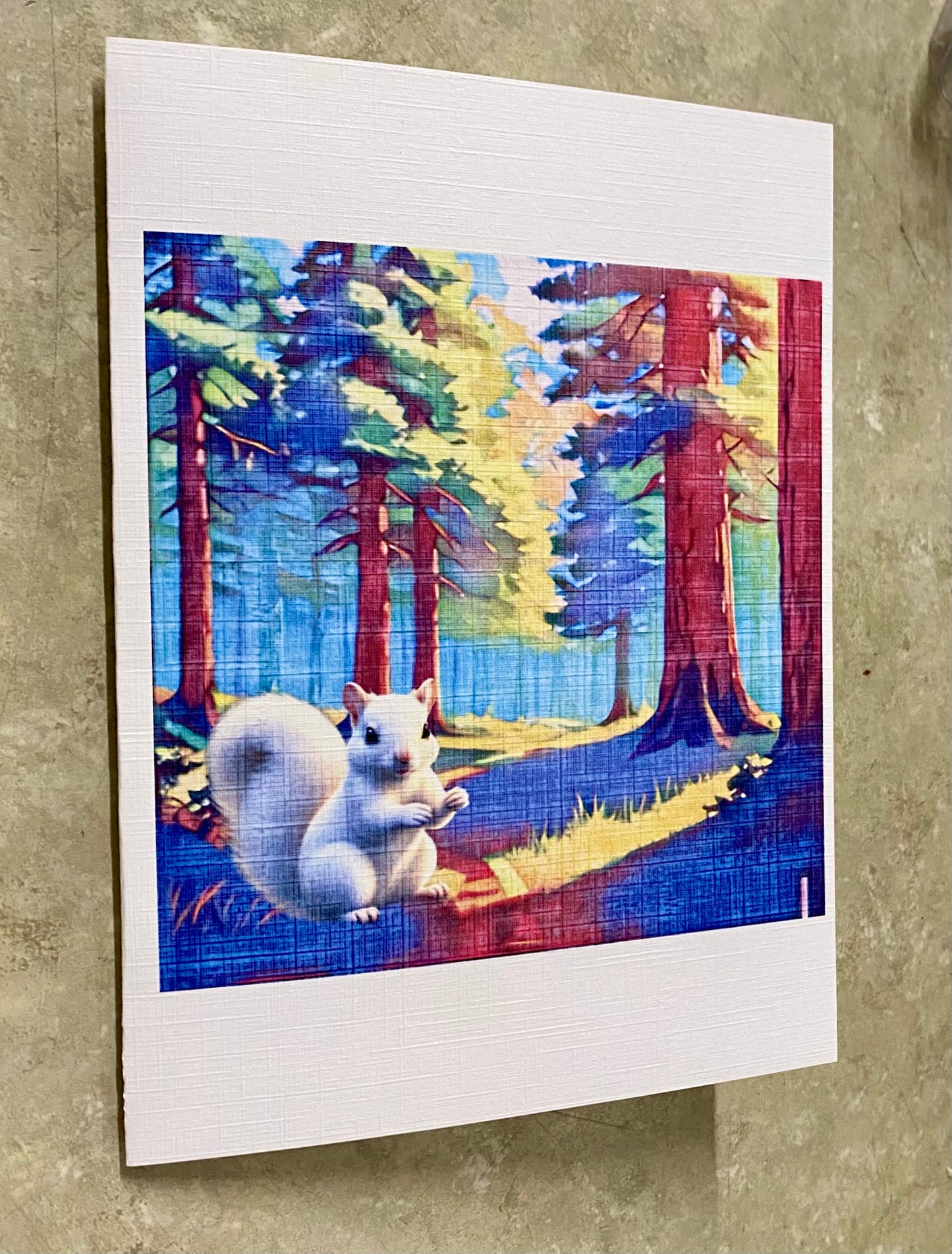 Notecards - White Squirrel Notecards by Lorraine Skala