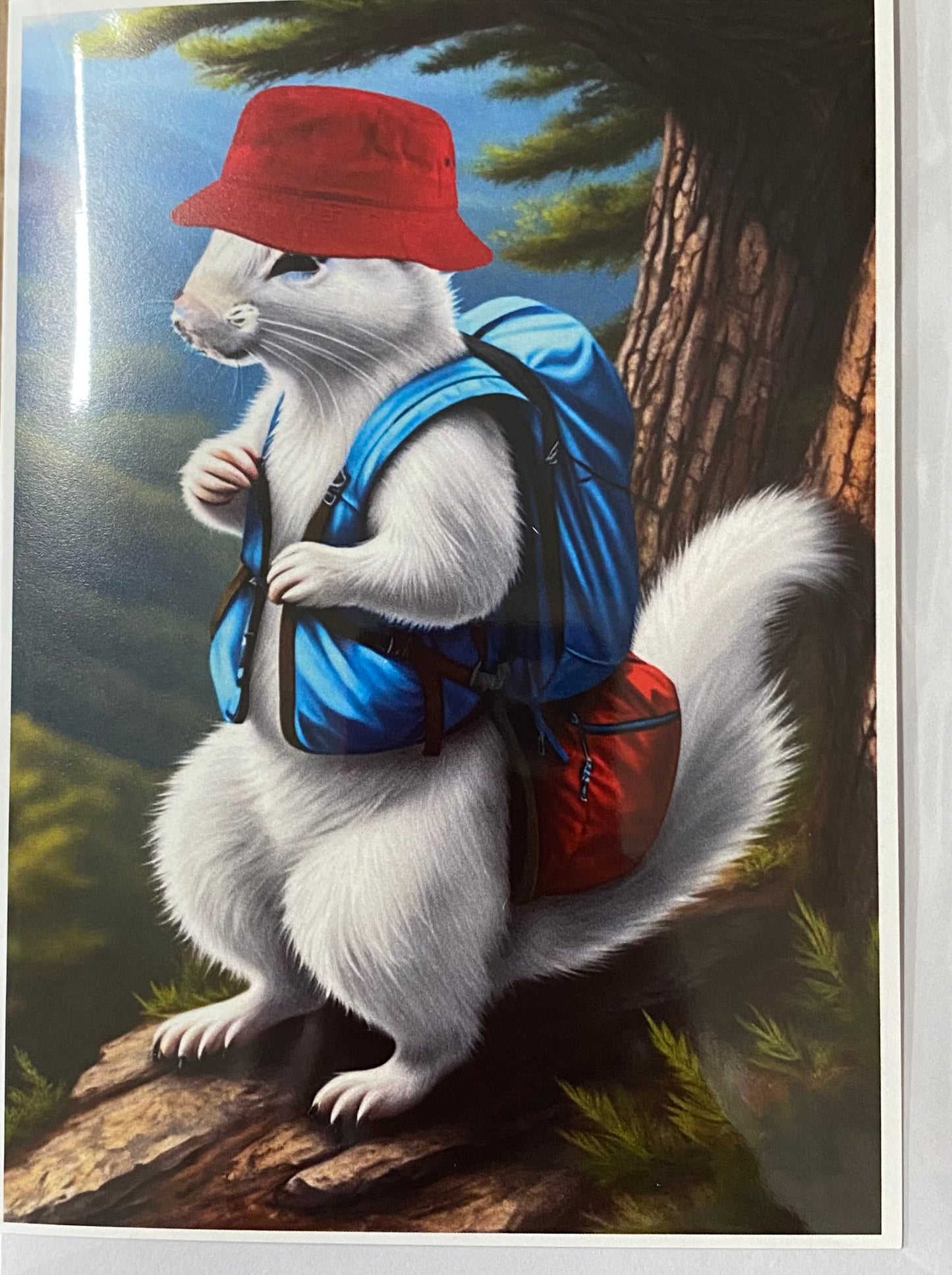 Notecards - White Squirrel Notecards by Lorraine Skala