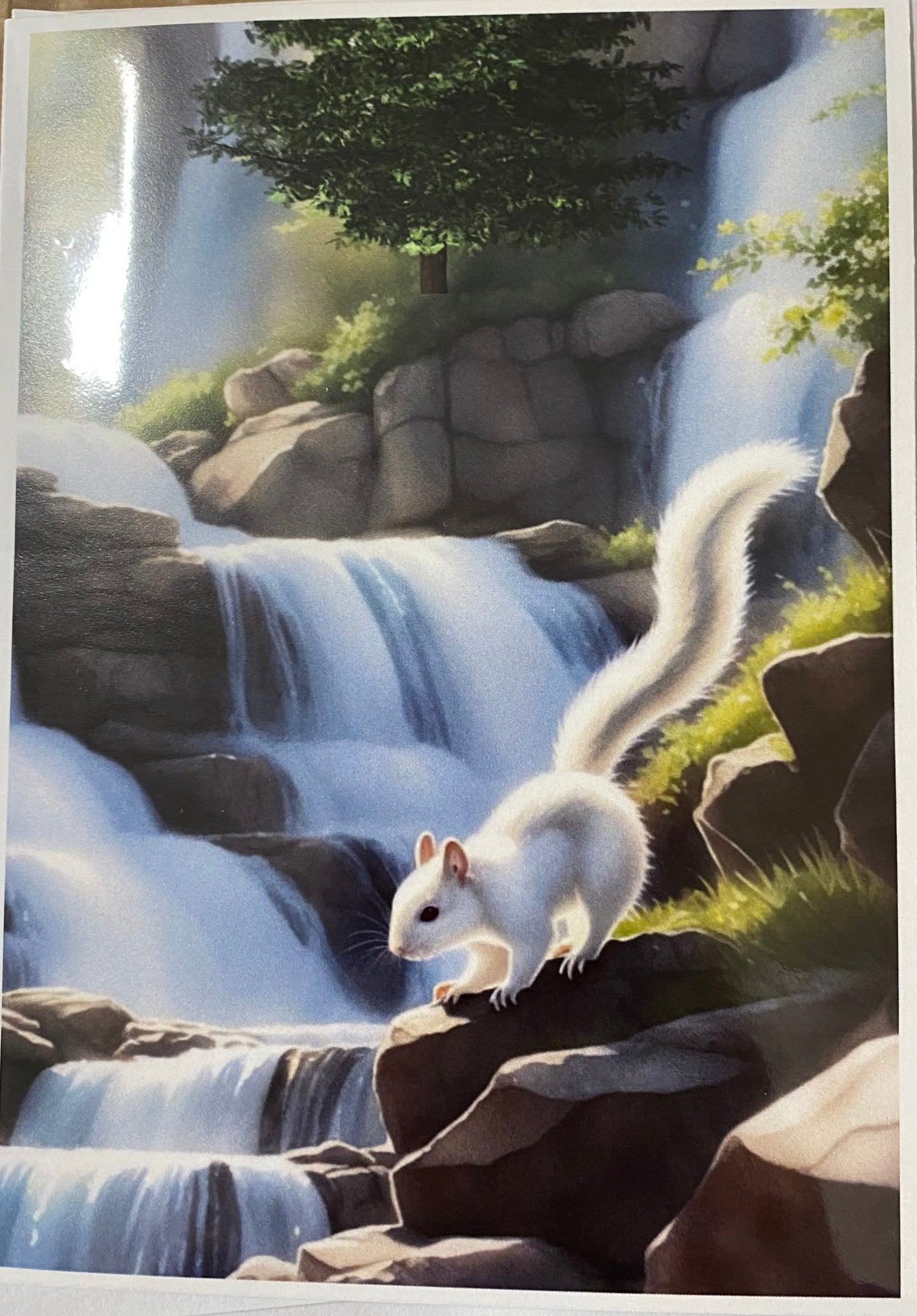 Notecards - White Squirrel Notecards by Lorraine Skala