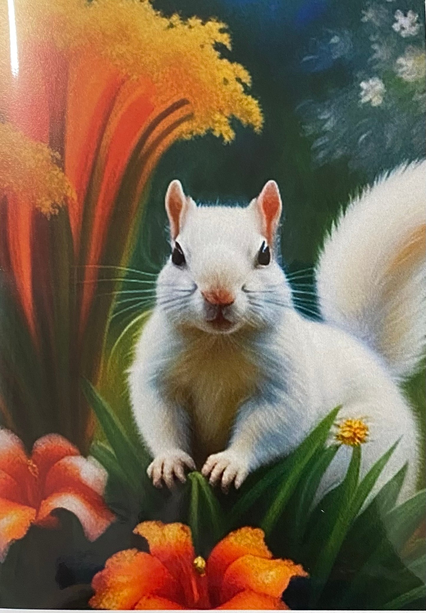 Notecards - White Squirrel Notecards by Lorraine Skala