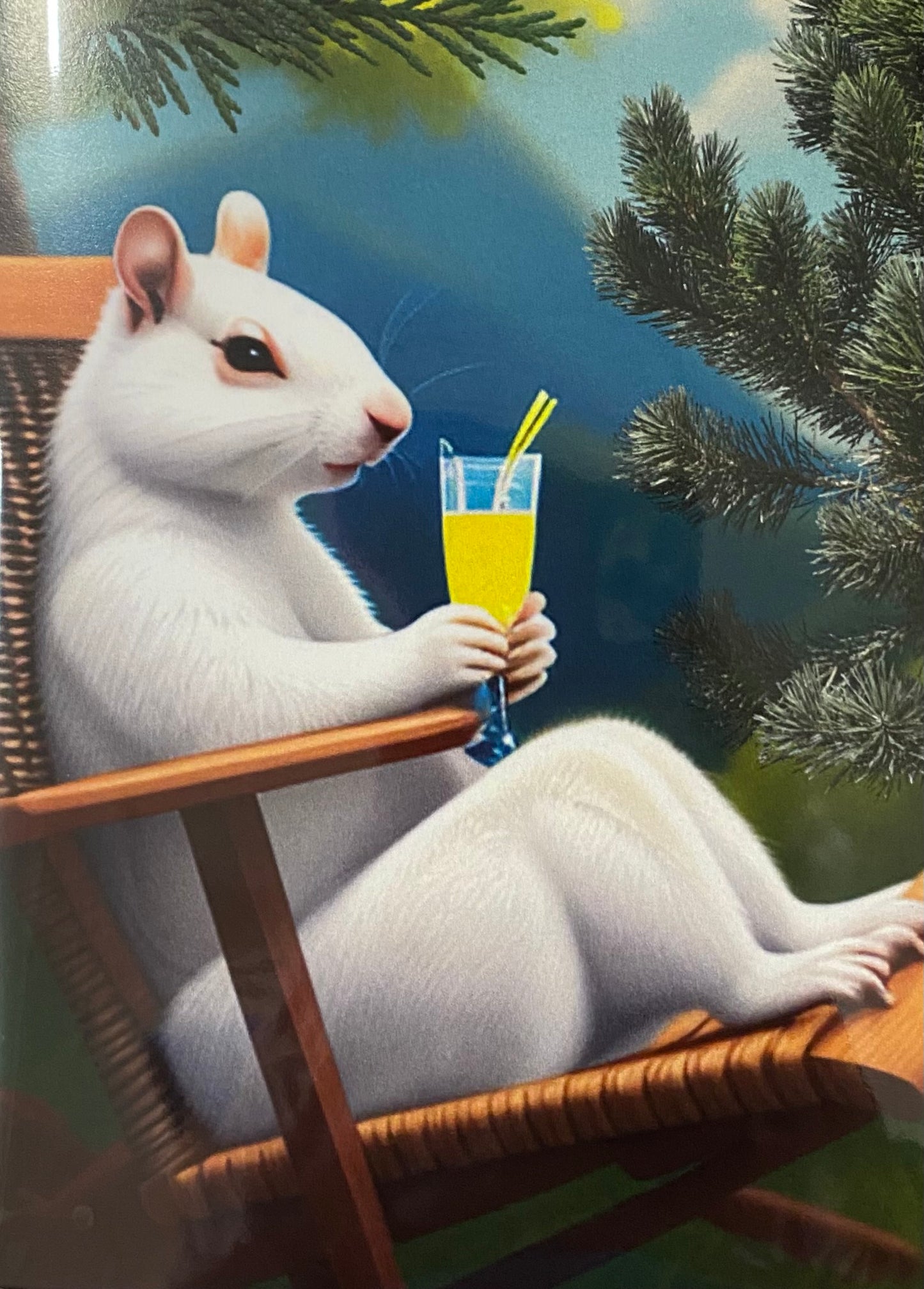 Notecards - White Squirrel Notecards by Lorraine Skala