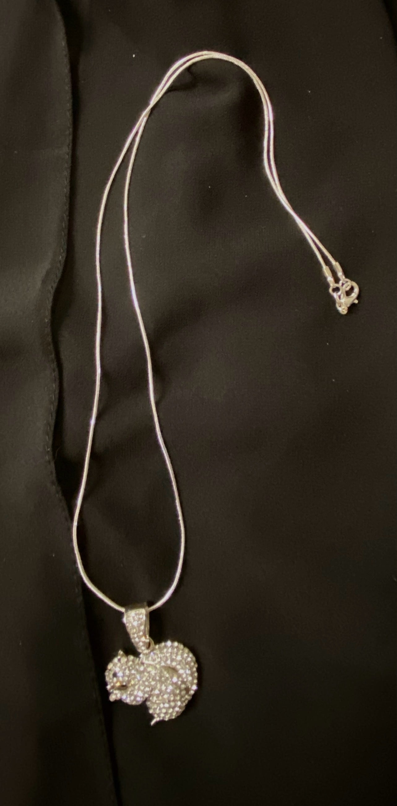 Jewelry - Necklace Squirrel Pendant with 24" Snake Chain