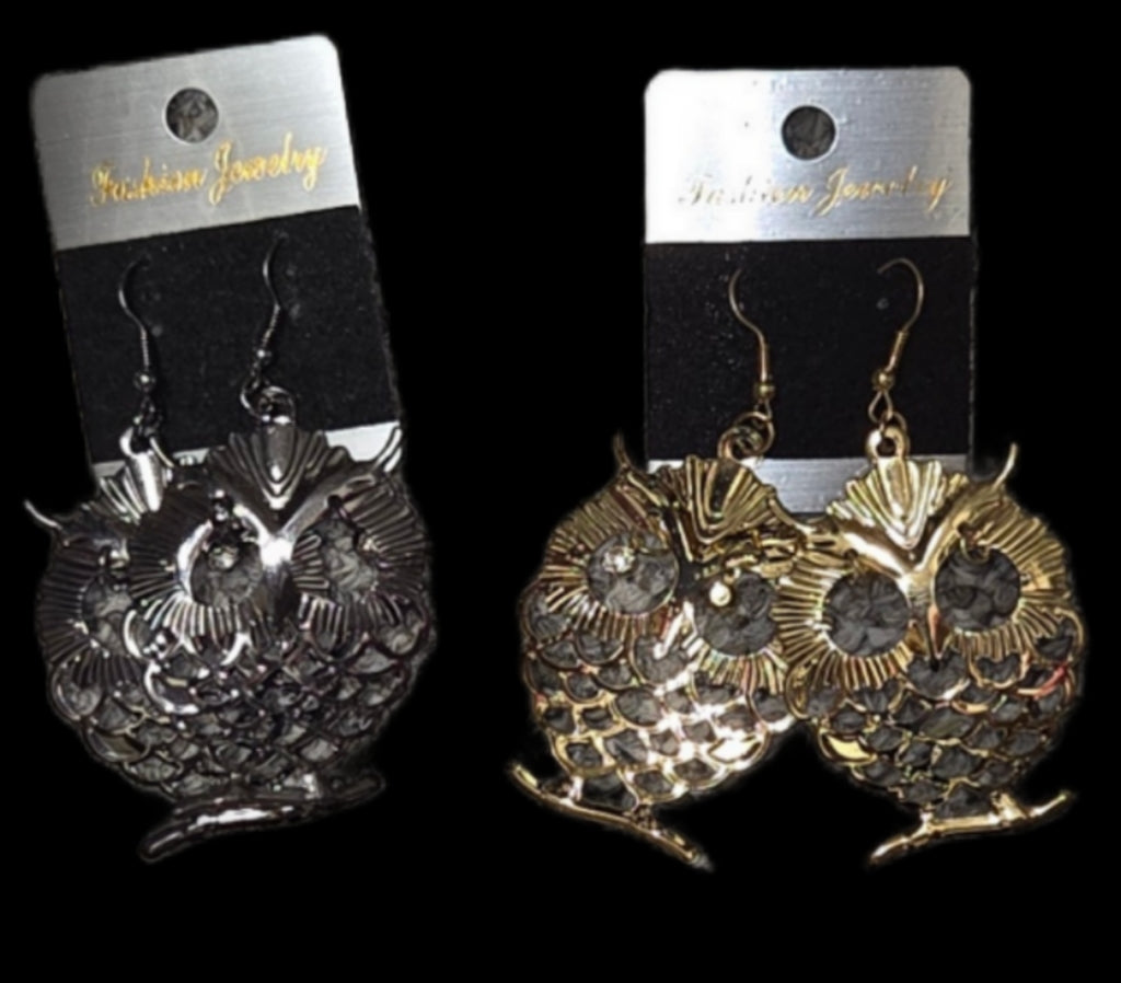 Jewelry - Earrings Dangle Assorted Laser Collection in Gold Silver and Black Tones