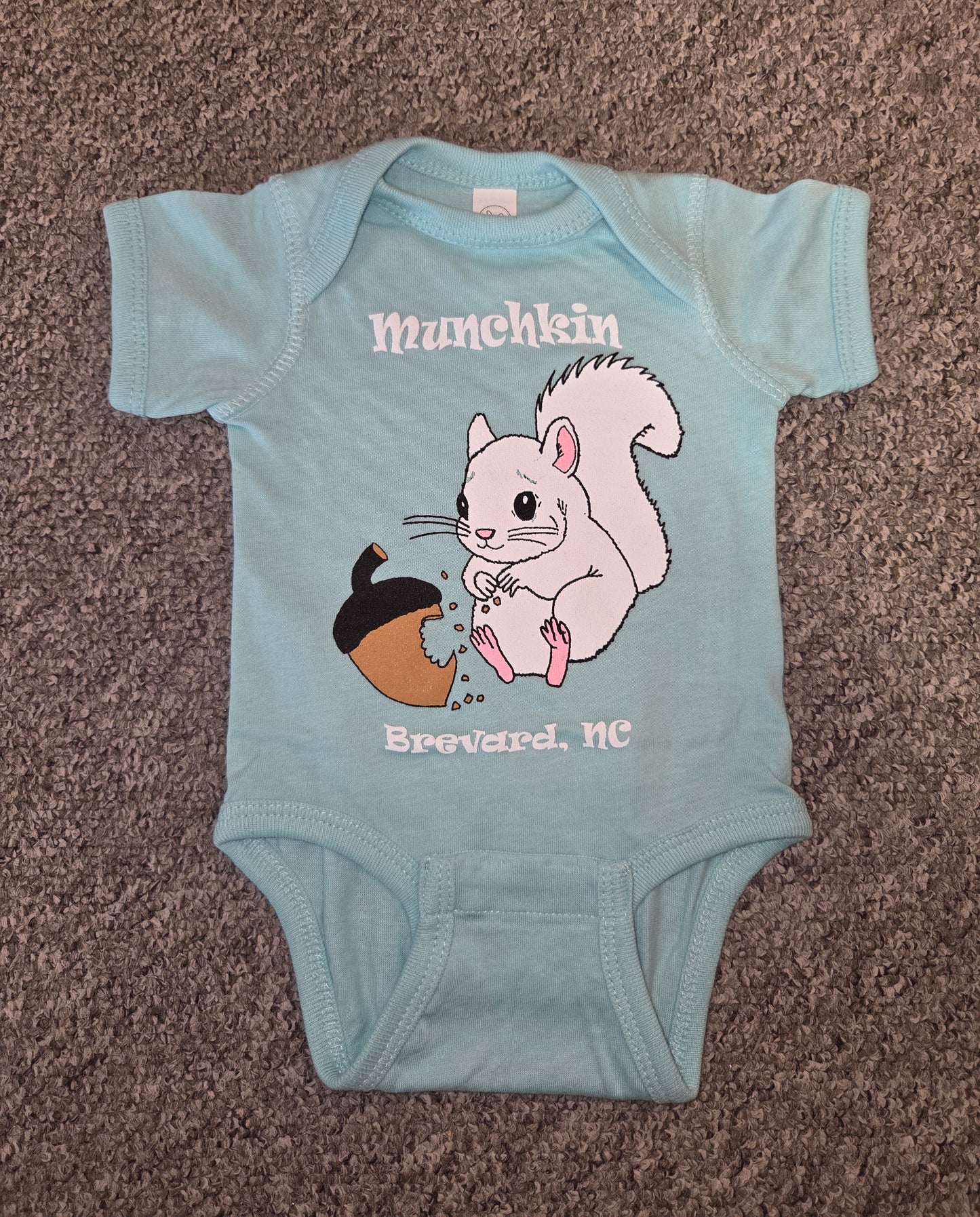 T-Shirt - Kids - Baby Onesie - Munchkin White Squirrel - Brevard NC