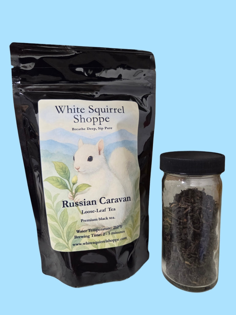Tea Loose-Leaf, Black, Tippy Assam, Chocolate Mint, Russian Caravan, Blueberry, Peach, Rooibos, Chai, Green, Earl Grey