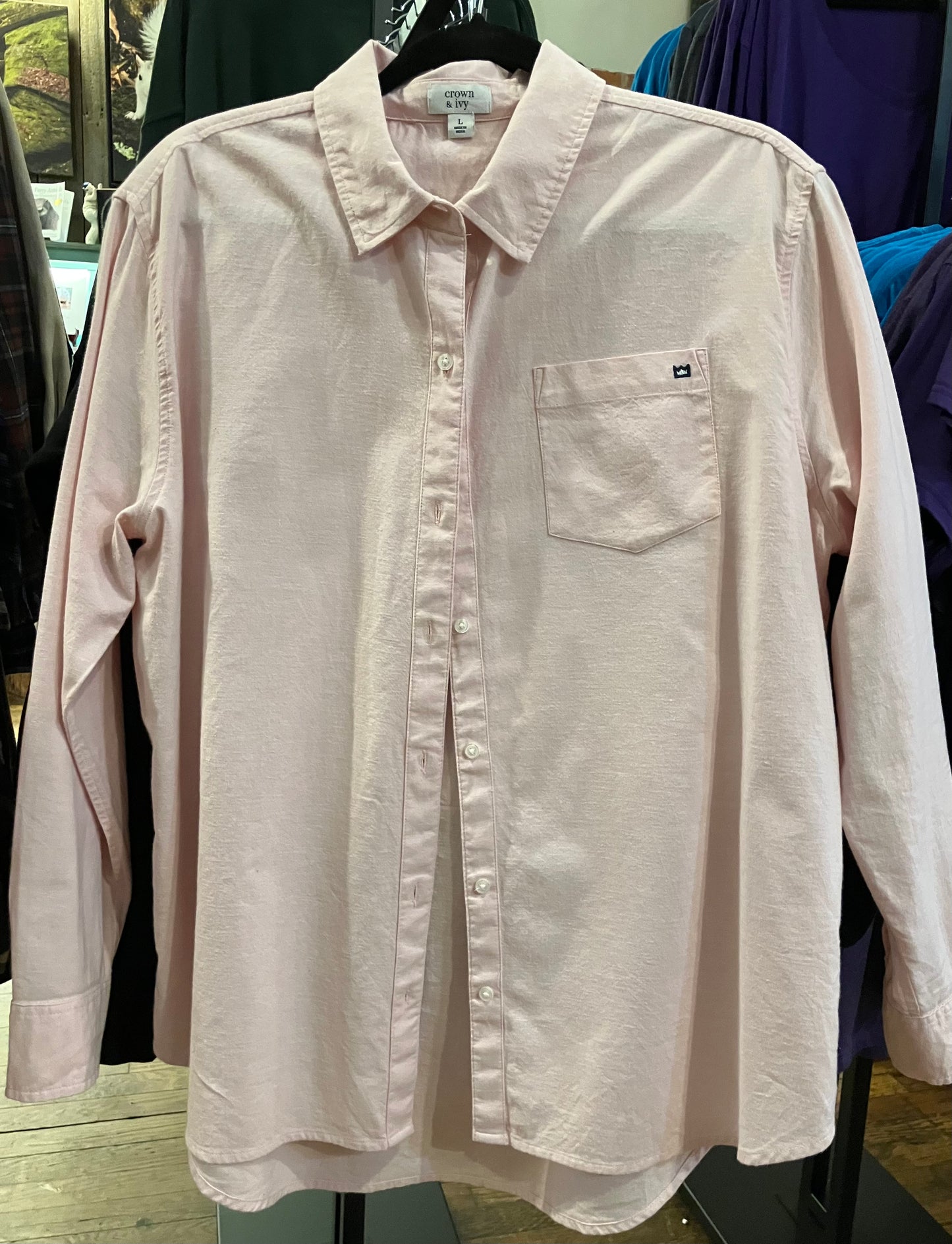Shirt - Vintage Shirt with White Squirrel Spring Panel on Back