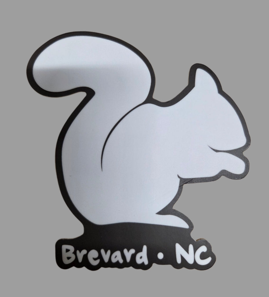 Decal/Sticker - White Squirrel Silhouette - Die Cut - in two sizes Waterproof