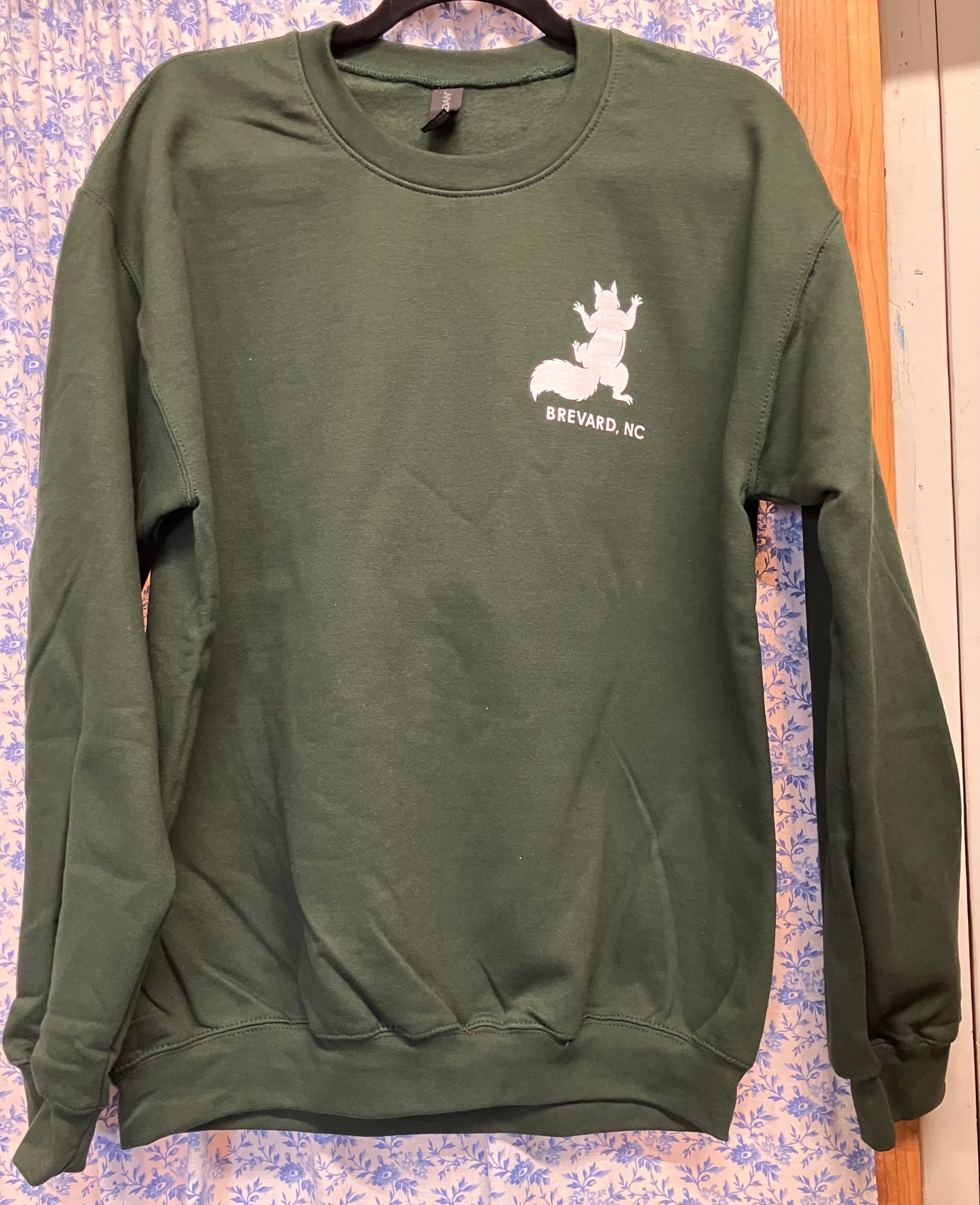 T-Shirt - Adult - I've Got Your Back & Birdseed - Long Sleeve Crew Neck Sweatshirt in Hunter Green