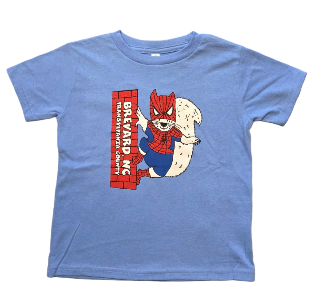T-Shirt - Kids - Youth - Spiderman Squirrel - Short Sleeve Crew Neck