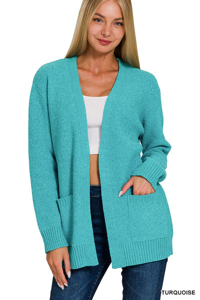 Cardigan for Ladies - Ultra-Soft Open Front with Pockets