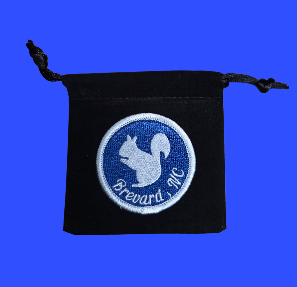 Gift Bags with White Squirrel Patches Assorted Styles