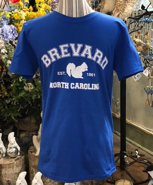 T-Shirt - Adult - Collegiate Brevard - Short Sleeve Crew Neck in Cobalt Blue