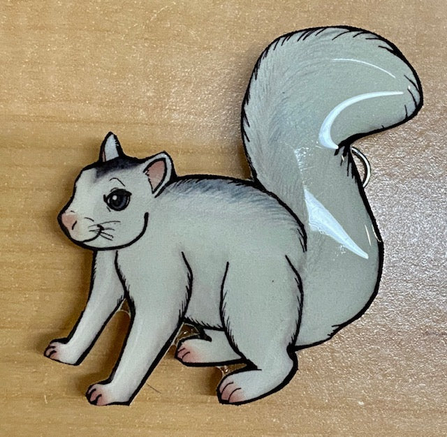 Magnet - White Squirrel Magnet made from Acrylic