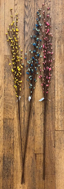 Stem Sweet Berry 39" Spray (Color Peach, Teal, Yellow)