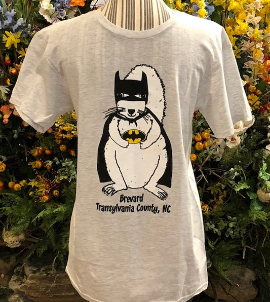 T-Shirt - Adult - Batman White Squirrel - Short Sleeve Crew Neck