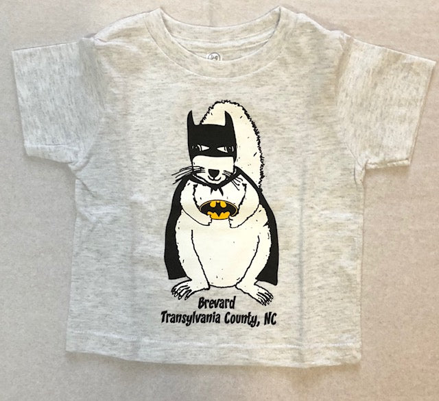 T-Shirt - Kids - Youth - Batman White Squirrel - Short Sleeve Crew Neck