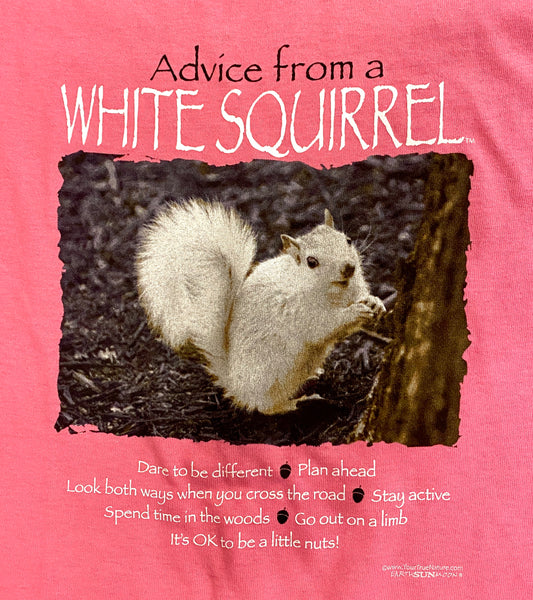 T-Shirt - Kids - Youth - Advice from a White Squirrel - Short Sleeve Crew Neck in Pink