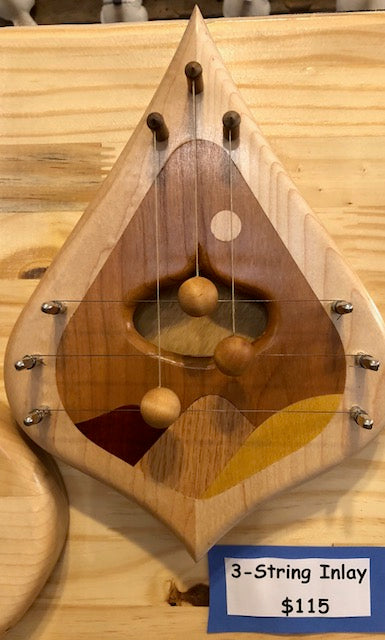 Door Harp - Hand-crafted - 3-String Inlay