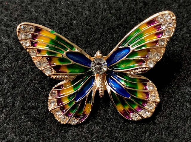 Jewelry - Small Blue Crystal Butterfly