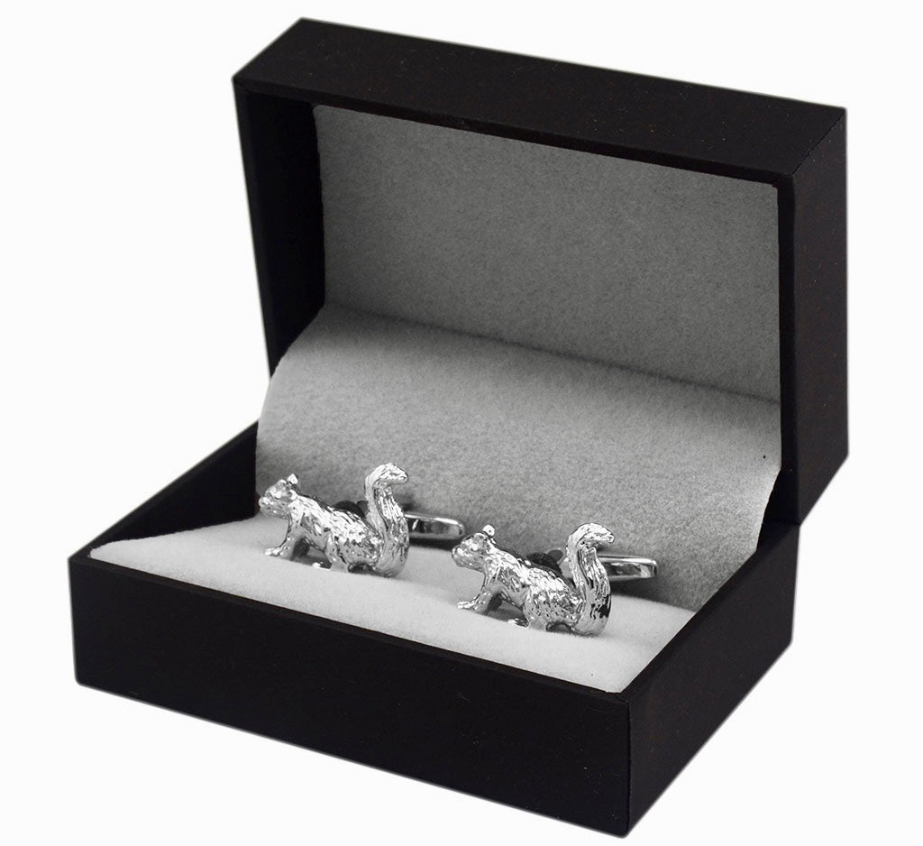 Jewelry - Silver Squirrel Cuff Links