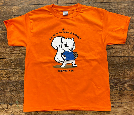 T-Shirt - Kids - Youth - I'm Here to Cause Problems - Short Sleeve Crew Neck