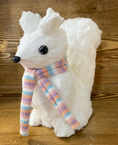 Figurine - Sisal White Squirrel