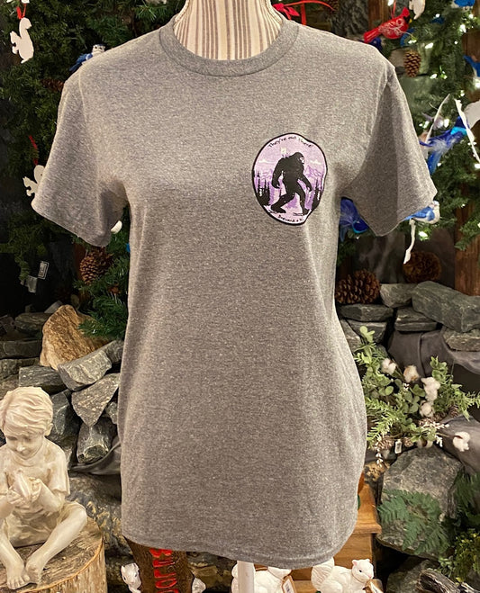 T-Shirt - Adult - Sasquatch and the White Squirrel - Short Sleeve Crew Neck