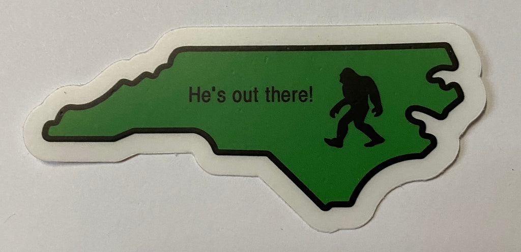 Decal/Sticker - Vinyl - Mini Sasquatch "He's Out There"