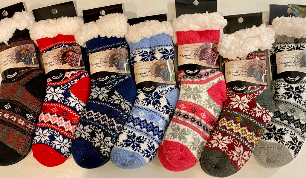 Slipper Socks for Youth - Fleece-Lined......Gripper Bottoms