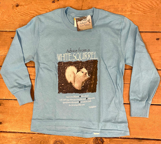 T-Shirt - Kids - Youth - Advice from a White Squirrel - Long Sleeve Crew Neck