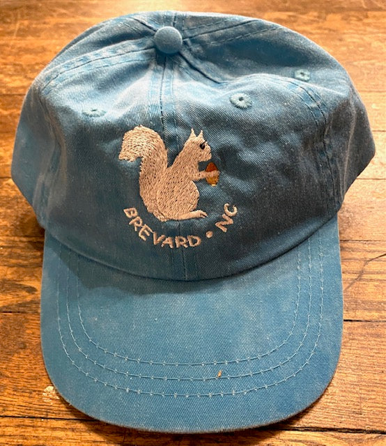 Baseball Cap/Hat - Youth - Embroidered White Squirrel with Brevard, NC