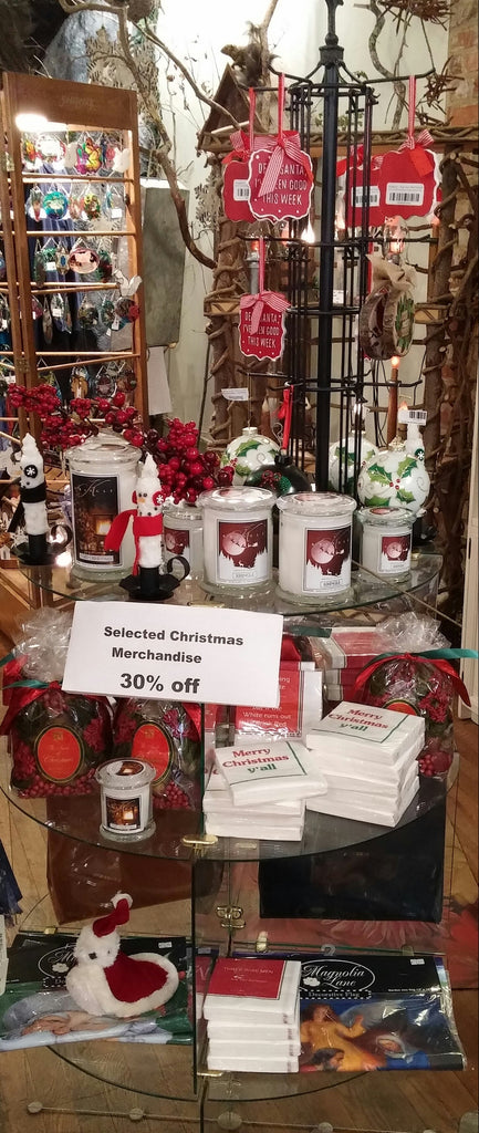 YES WE'RE OPEN!  WE HAVE 30% OFF ALL CHRISTMAS ITEMS