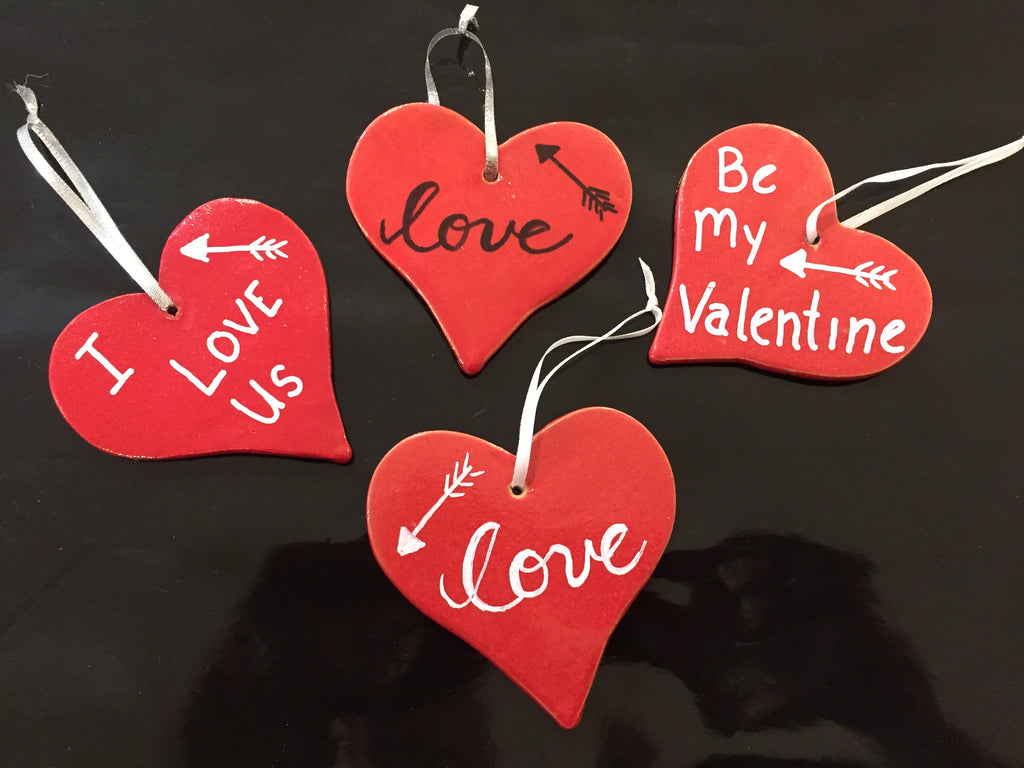 Valentine's Day - Personalizable Heart Ornaments
