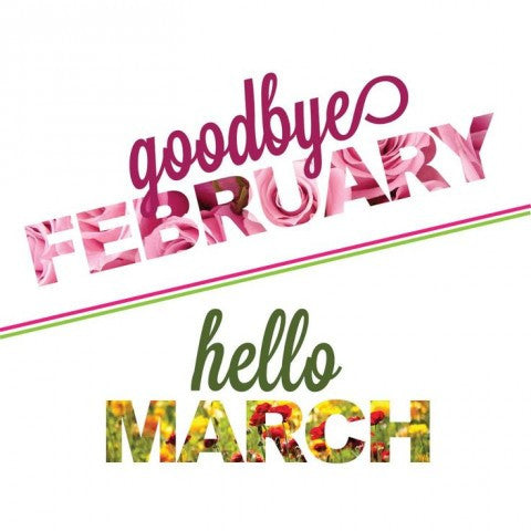 Welcome to March. Spring is on the way!