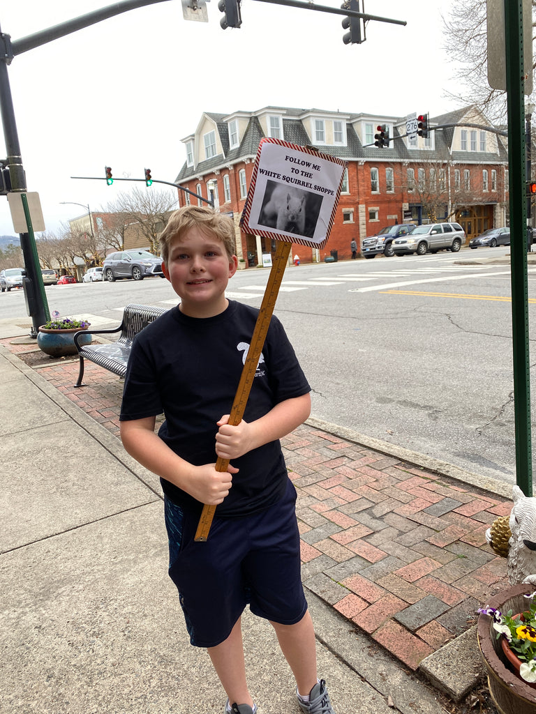 Meet Our New and Youngest Helper at The White Squirrel Shoppe