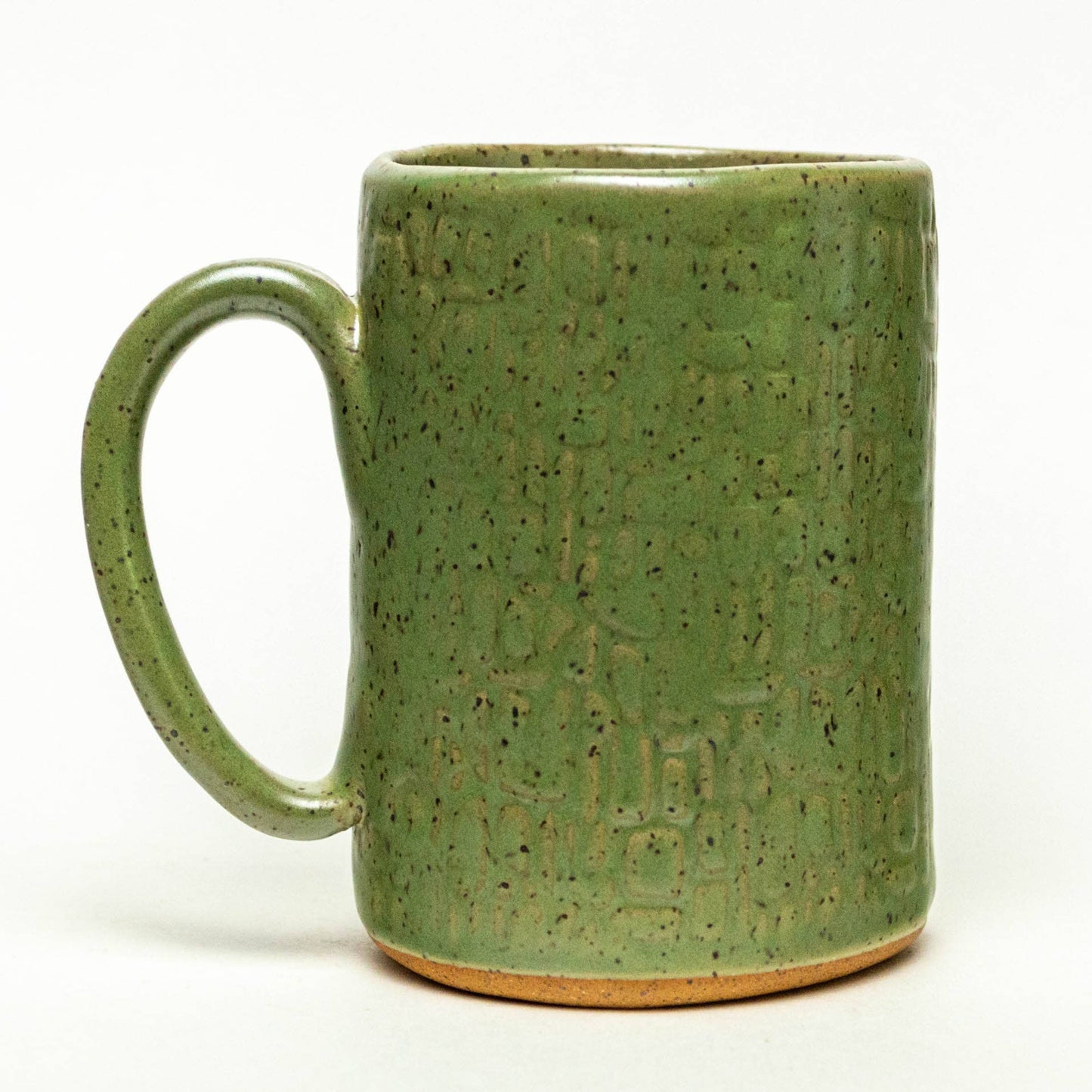 Pottery - White Squirrel Handmade, in Ohio, Ceramic Green 14oz Mug