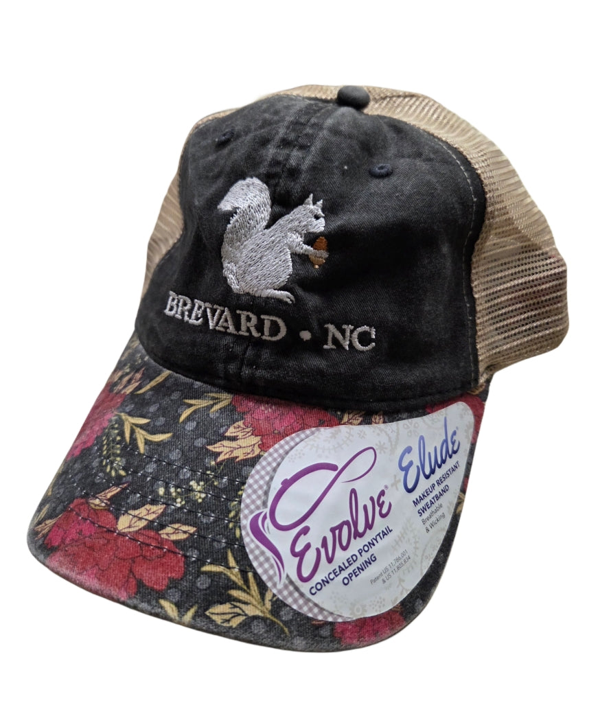 Baseball Hats and Caps in Leopard, Cow and Flower Prints with concealed pony tail opening