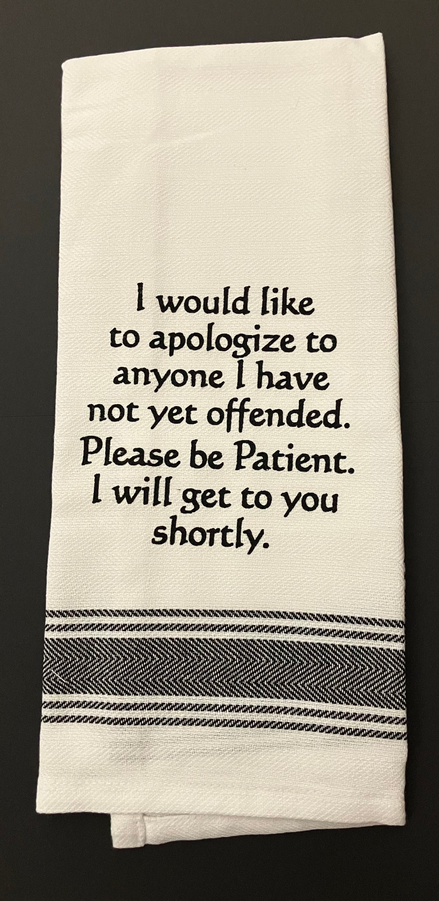 Towel - Bistro Towels with Funny Quotes