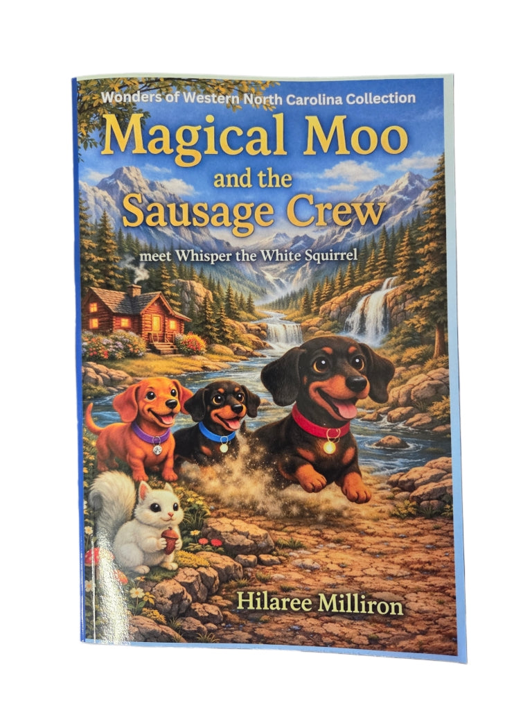 Book - Magical Moo and the Sausage Crew meet Whisper the White Squirrel for Children