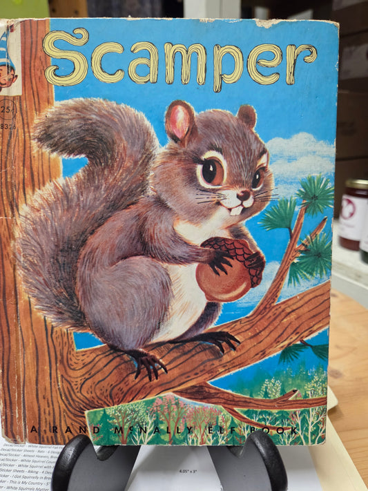 Book - Children's Book - Scamper a Rand McNally Elf Book - Vintage