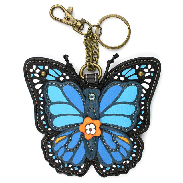 Purse Charm - Chala - Key Chain Zipper Back in Sasquatch, Sunflower, Honey Bee, Piano, Hummingbird, Cardinal, Bicycle and Cross