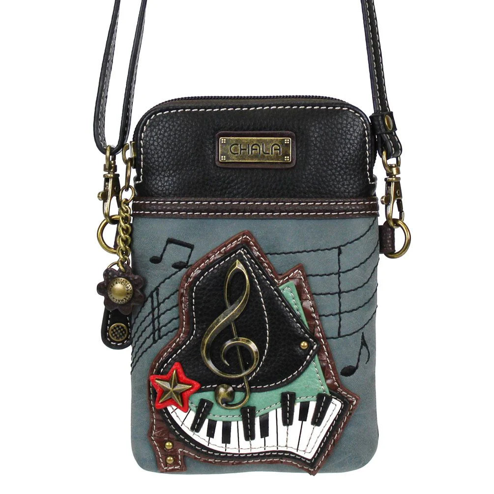 Chala Handbag Crossbody Handbag in various designs like sunflower, cardinal, cross, bigfoot, bicycle, bee, piano