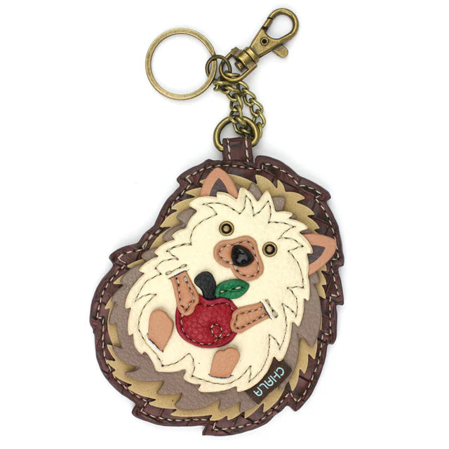 Purse Charm - Chala - Key Chain Zipper Back in Sasquatch, Sunflower, Honey Bee, Piano, Hummingbird, Cardinal, Bicycle and Cross